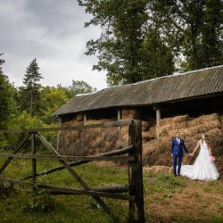 fotografie de nunta in natura, padure, fan, zi de vara