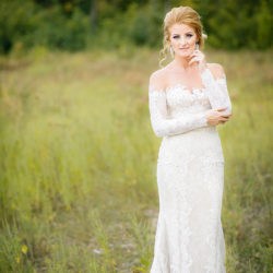 portret de mireasa in natura, sedinta foto